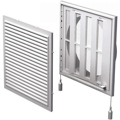 Решетка Вентс МВ 250/200 ВР пластик белый 