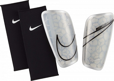 Щитки футбольні Nike Mercurial Flylite SuperLock р. L білий SP2121-910