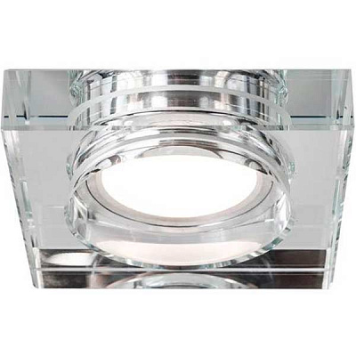 Светильник точечный Светкомплект SVS 307 квадрат 7 Вт GU5.3 прозрачный 