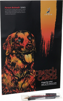 Скретч-картина Друг человека 40,5x28,5 см 