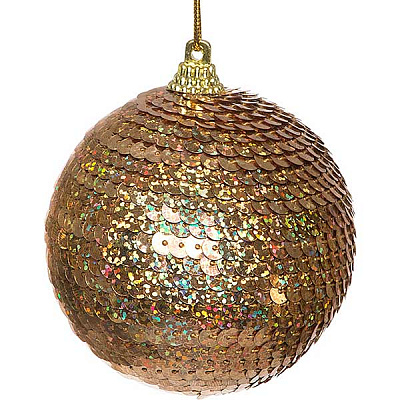 Шарик новогодний Диско SDA94380G 80 мм