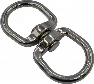 Вертлюг нікельований 6 мм