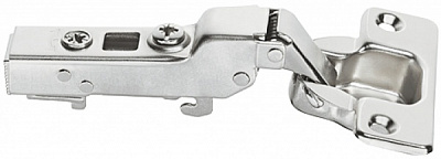 Петля полунакладная с доводчиком Metalla D SM 300 + монтажная планка под шуруп 483.01.791 Hafele 