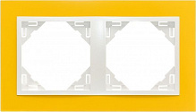 Рамка двомісна Efapel ANIMATO Logus універсальна жовтий 90920 TRG