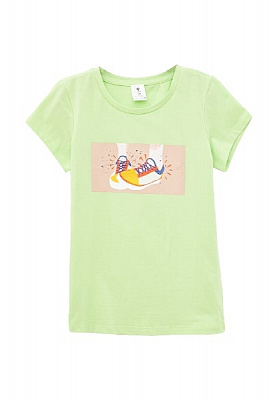 Футболка для девочек Роза 201207 р.128 фисташковый 