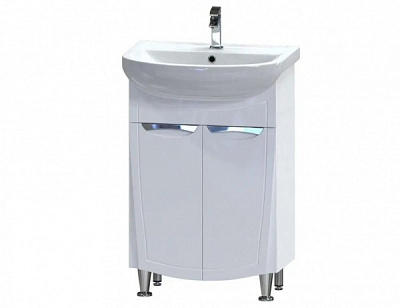 Тумба на ножках Aquarius Merete белый с умывальником Артеко 55