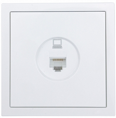 Механизм розетки компьютерная HausMark Juna белый