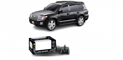 Машинка на радиоуправлении SHANTOU YISHENG Toyota Landcruiser черная 1:24 866-2421