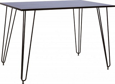 Стіл обідній Nowy Styl ALLER BLACK (18)-1200x800x750 (CH) сірий шифер / чорний