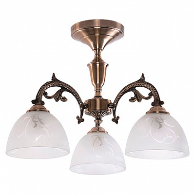 Люстра потолочная Blitz 3x40 Вт E27 латунь 1574-43 