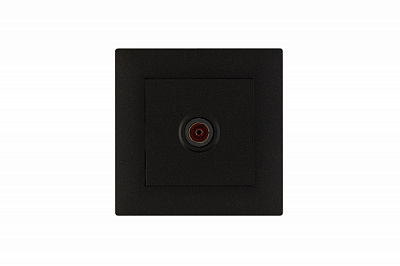 Розетка TV проходная Makel Rizz IP20 черный матовый 88054007