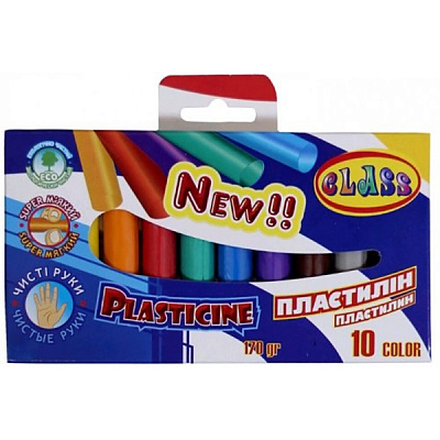 Пластилин Eco Чистые руки 10 цветов 170 г CLASS