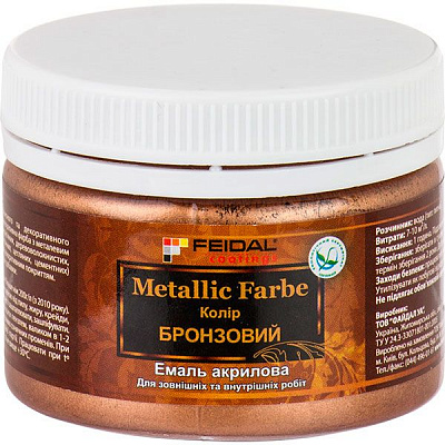 Декоративная краска Feidal Metallic Farbe бронзовый 0,1 л