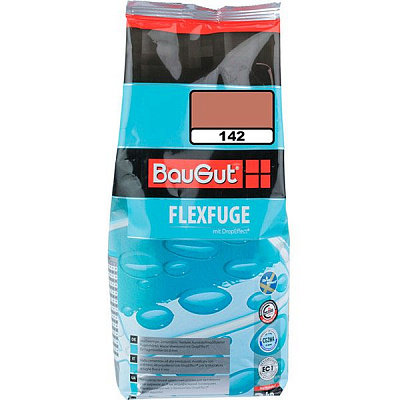 Фуга BauGut flexfuge 142 2 кг коричневий