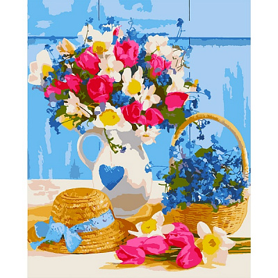Картина за номерами Чудовий букет 953961 40x50 см Santi