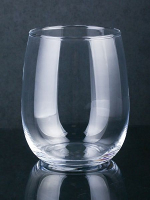 Ваза стеклянная прозрачная 15,5x18 см