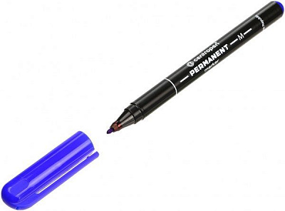Маркер перманентный Centropen 1 мм 2846 синий 