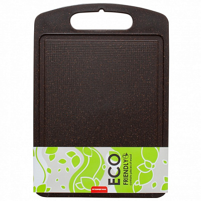 Доска для нарезки 25х15 см ECO WOOD коричневый Алеана