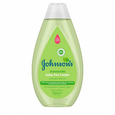 Детский гель для купания Johnson's Baby с экстрактом ромашки 500 мл (902068)