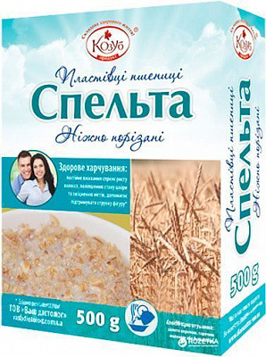 Пластівці ТМ Козуб Продукт Пшеничні Спельта 500 г 4820094533927
