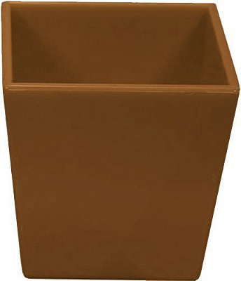 Кашпо Оранжерея для кактусів та сукулентів «Квадрат» квадратний 0,4л капучино