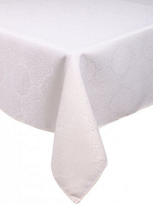 Скатерть Jacquard 140x220 см бежевый Home Beyond 