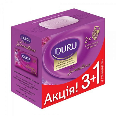 Мило Duru Sensations Розкіш шовку 90 г 4 шт./уп.