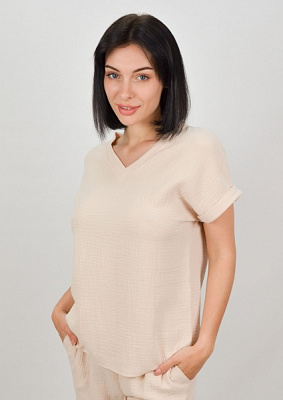 Джемпер Roksana Muslin №1133 р. 44 бежевий