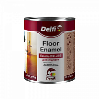 Эмаль Delfi ПФ-266 красно-коричневая глянец 2,8кг