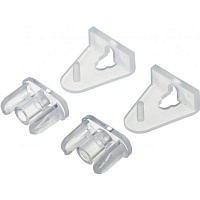 Комплект Rollotex нижня фіксація для жалюзі прозорий 