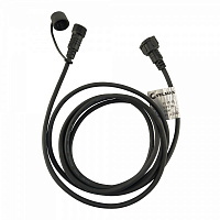 Подовжувач Velmax з конектором для освітлювального приладу з кабелем та цоколями 2 м чорний 21-55-92 