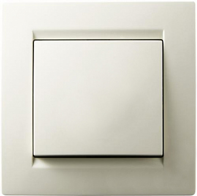 Вимикач одноклавішний Underprice One без підсвітки 220 В крем 706-0303-100