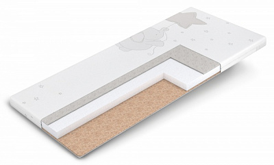 Матрас Киндер MatroLuxe 60х120 см белый 