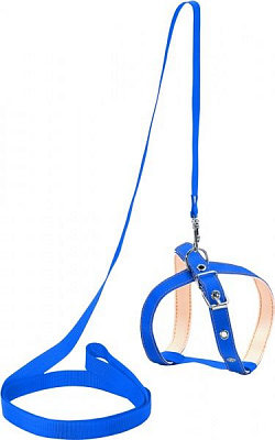 Повідець-шлея Collar капронова 1,4х130 см синій