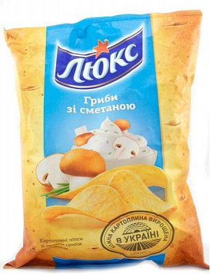 Чипси Люкс Сметана-гриби 133 г
