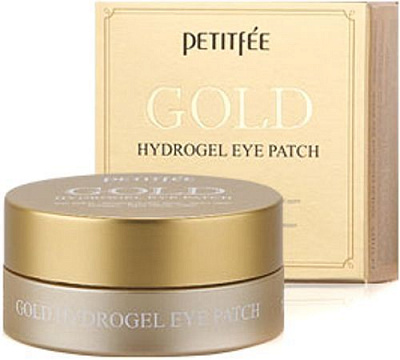 Гідрогелеві патчі Petitfee для очей з золотим комплексом +5 1,4 г 60 шт./уп.