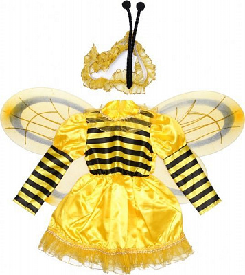 Костюм дитячий карнавальний КАРНАВАЛІЯ Бджілка дівчинка 3-5 років р.110 жовтий