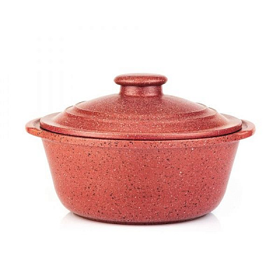 Кастрюля керамическая 2 л гранит сливовый V101.