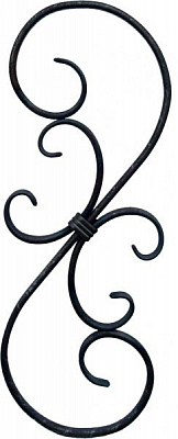 Орнамент кованый Виньетка 150x400 мм 12x6 мм(20/5)