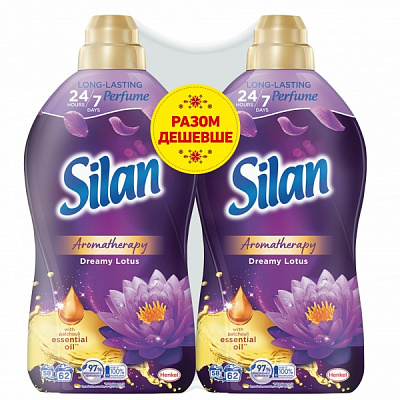Кондиціонер-ополіскувач Silan Ароматерапія Казковий Лотос Duo 1,364 л
