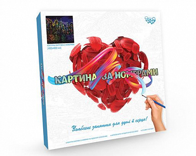 Картина по номерам Danko Toys Ночной город 40x40 см KpN-02-01U