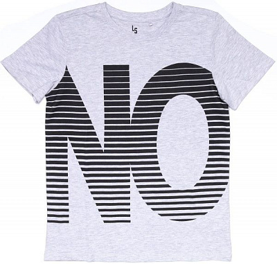 Футболка для мальчиков LINCOLN&SHARKS 2I3903 р.146 серый меланж 