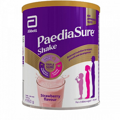 Сухая молочная смесь PediaSure shake клубника ж/б 850г