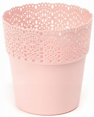 Горшок Lamela Белла 130 круглый розовая пудра 