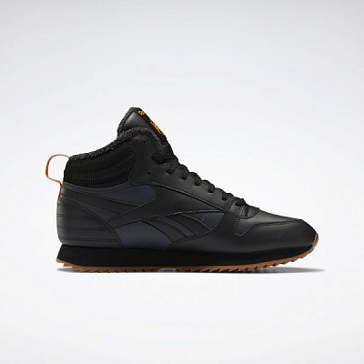 Кроссовки Reebok CL LTHR MID RIPPLE FV9309 р.UK 11,5 черный
