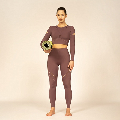 Футболка 4F LONGSLEEVE FNK 4FAW22TFLOF107-80S р.L коричневий