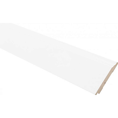 Плинтус МДФ Английский белый 16х110х2440 мм 