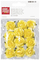 Набор бумажных цветов для декора самоклеящиеся желтые 2,5 см 217611007 12 шт. Knorr Prandell