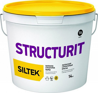 Краска структурная латексная Siltek Structurit (ТА) 14кг 