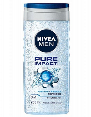 Гель для душу Nivea MEN Pure Impact 250 мл